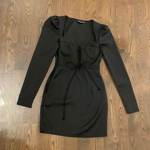 PLT corset mini dress